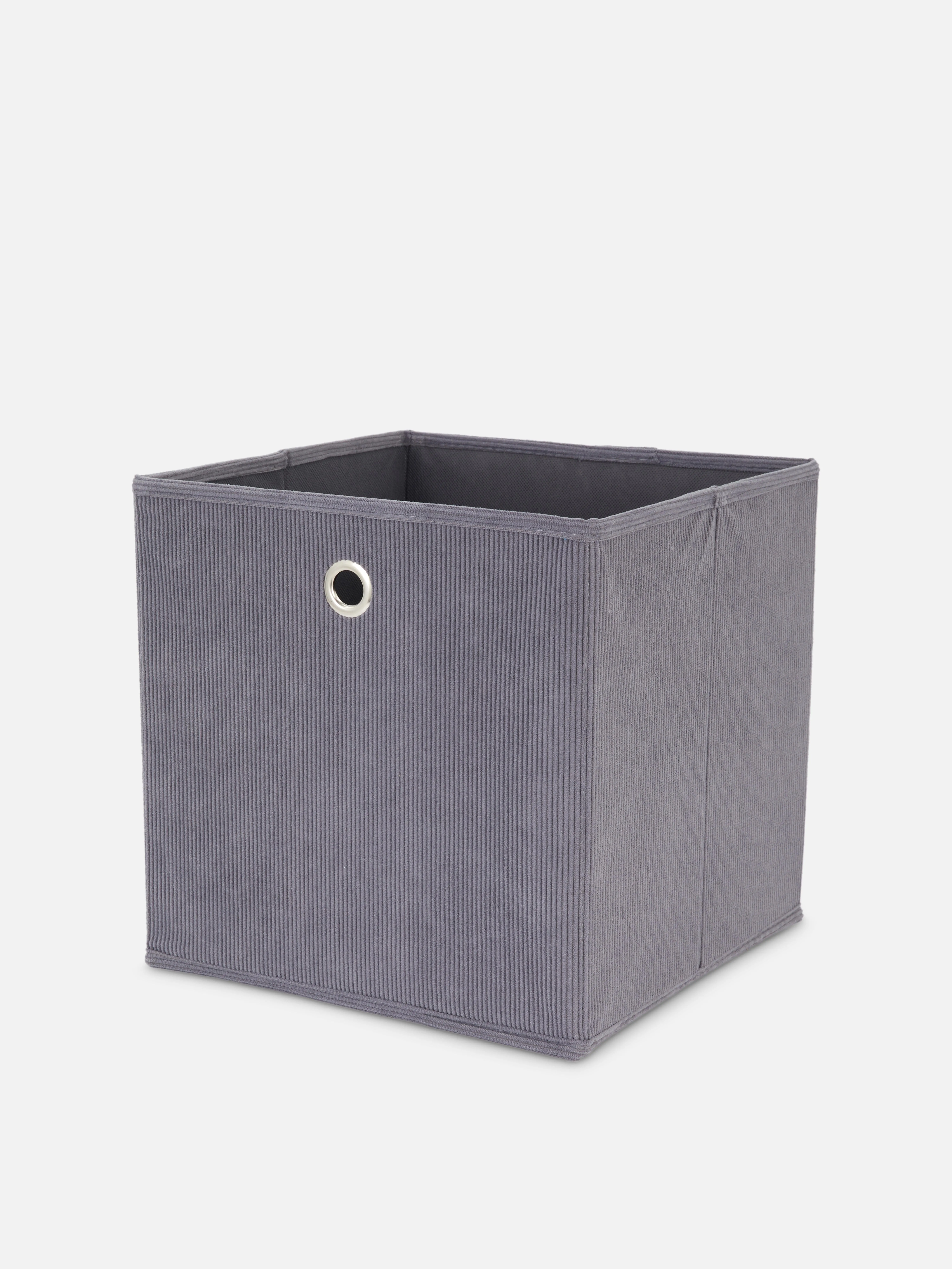 Cubo de almacenamiento de pana