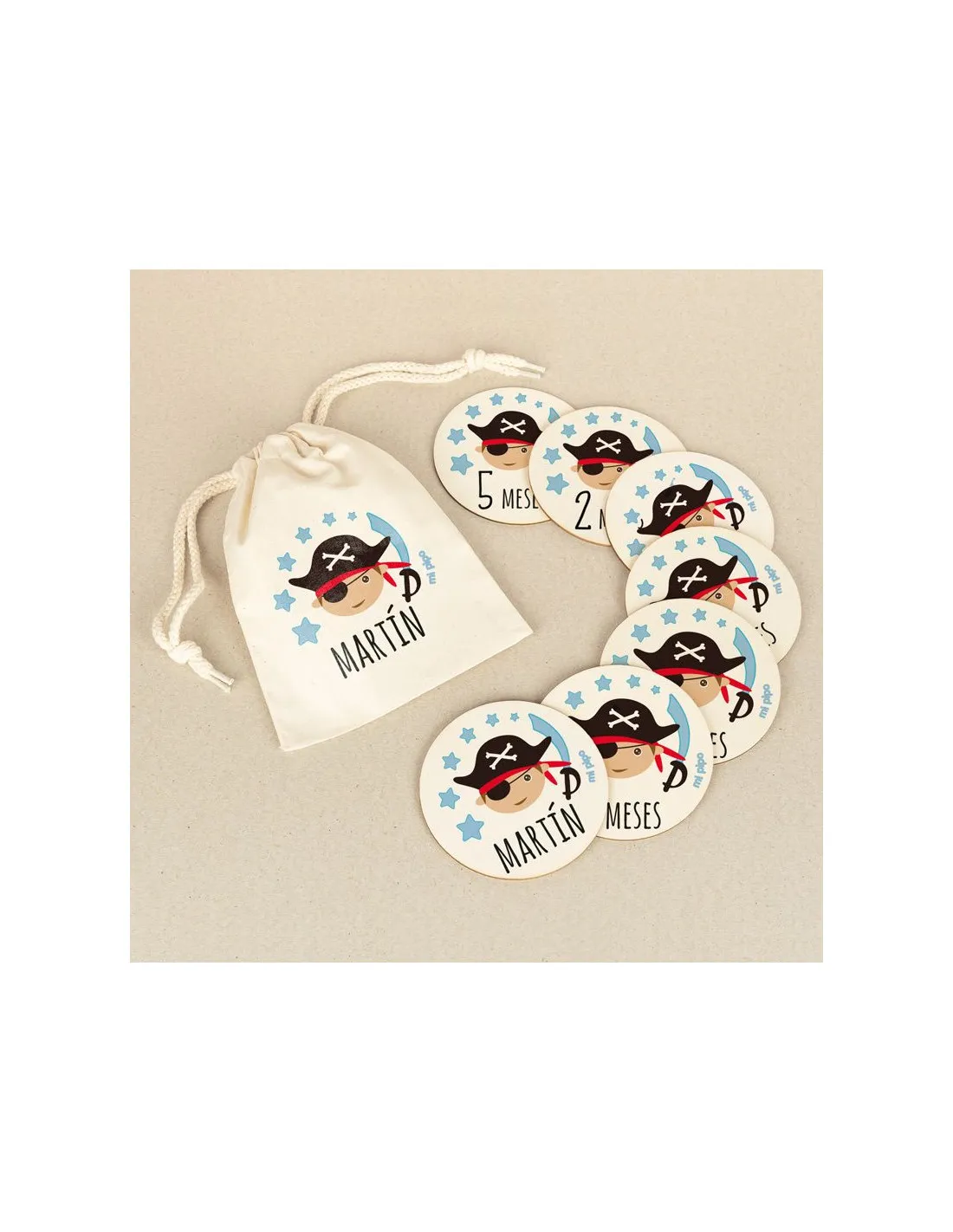 Cumplemes Pirata personalizado de Mi Pipo