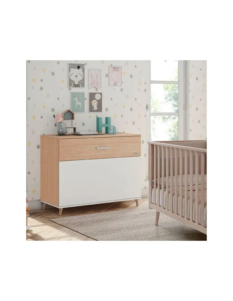 CÓMODA NATURE MADERA/BLANCO MICUNA