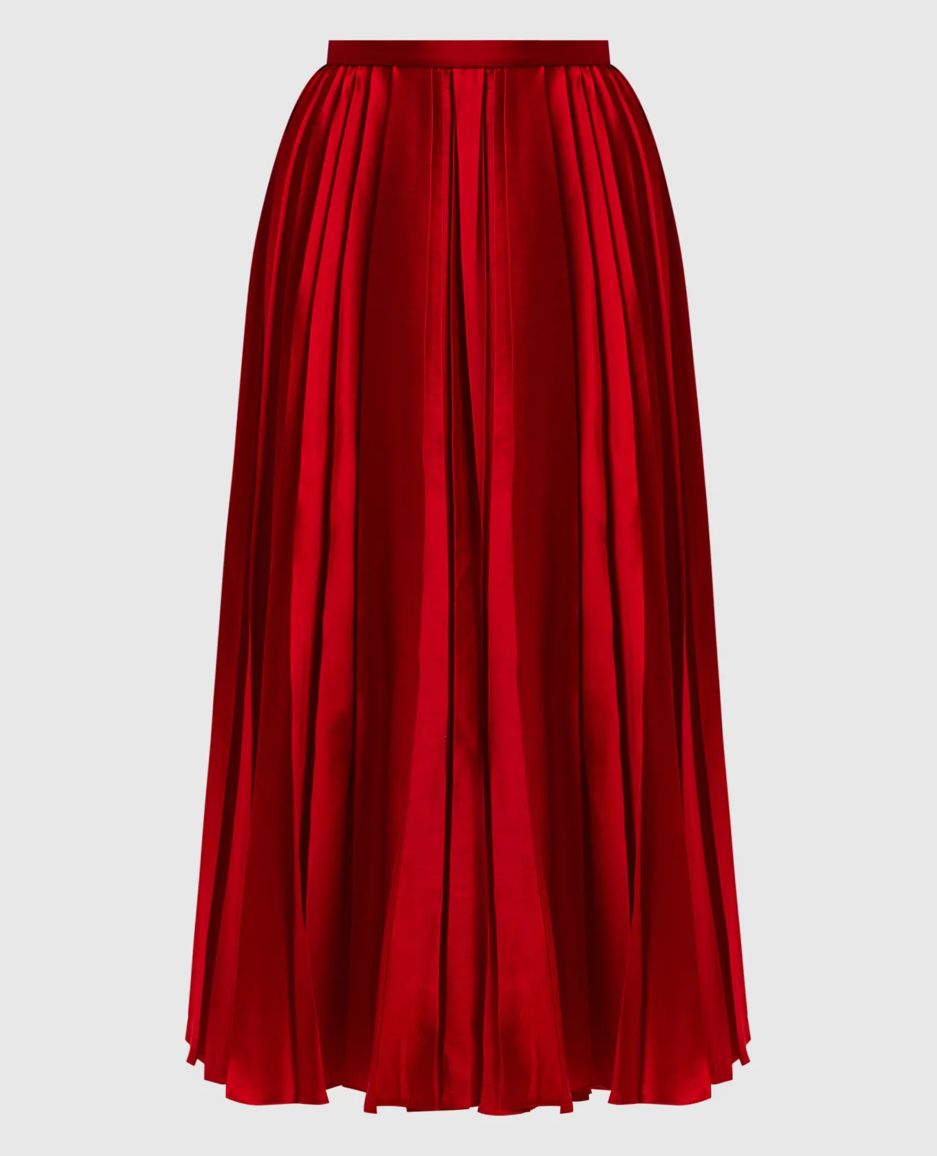 Del Core Red pleated skirt