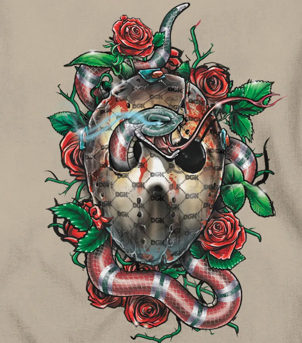 dgk camiseta maga larga Serpent beige.
