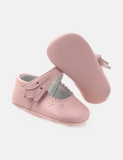 Dos patitos Patuco rosa con velcro