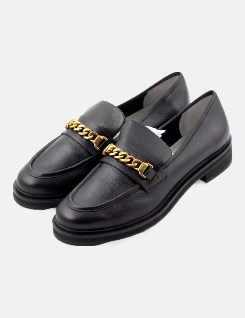 Ekonika Mocasín negro cadena