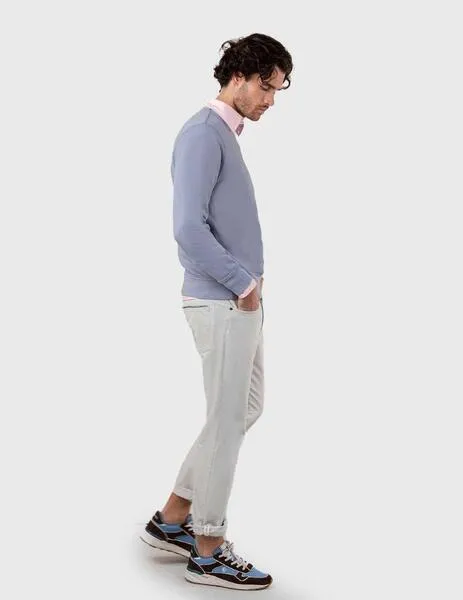 El Ganso Sudadera Cuello Caja azul para hombre