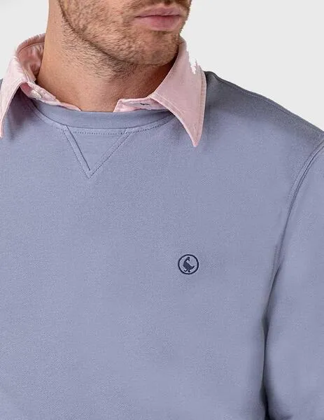 El Ganso Sudadera Cuello Caja azul para hombre