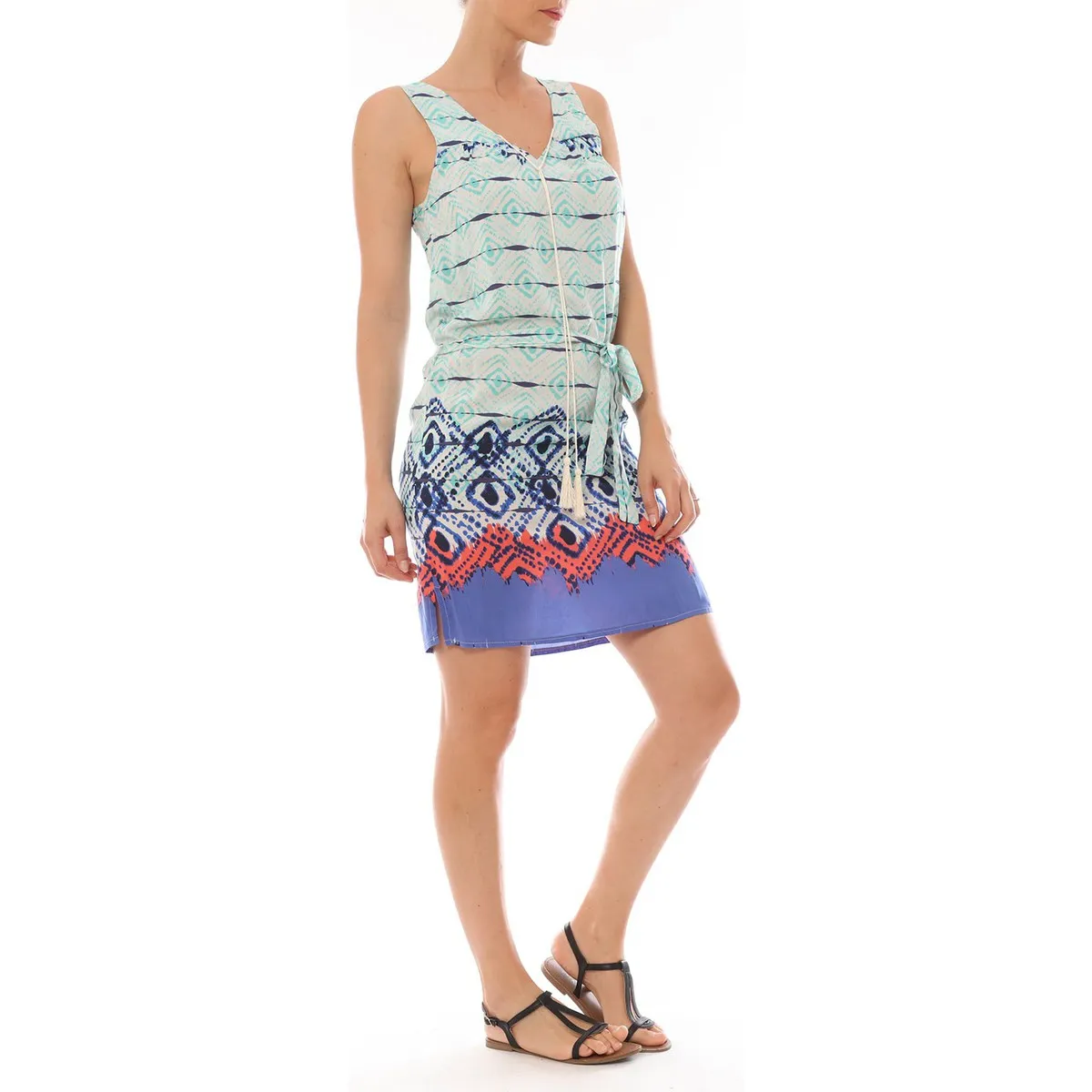 Ema Blues Robe Bambou Bleu
