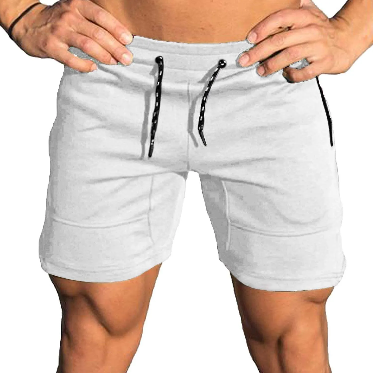 Entrenamiento Masculino Gimnasio Pantalones Cortos Levantamiento de Pesas Culturismo Sentadilla Fitness Jogger