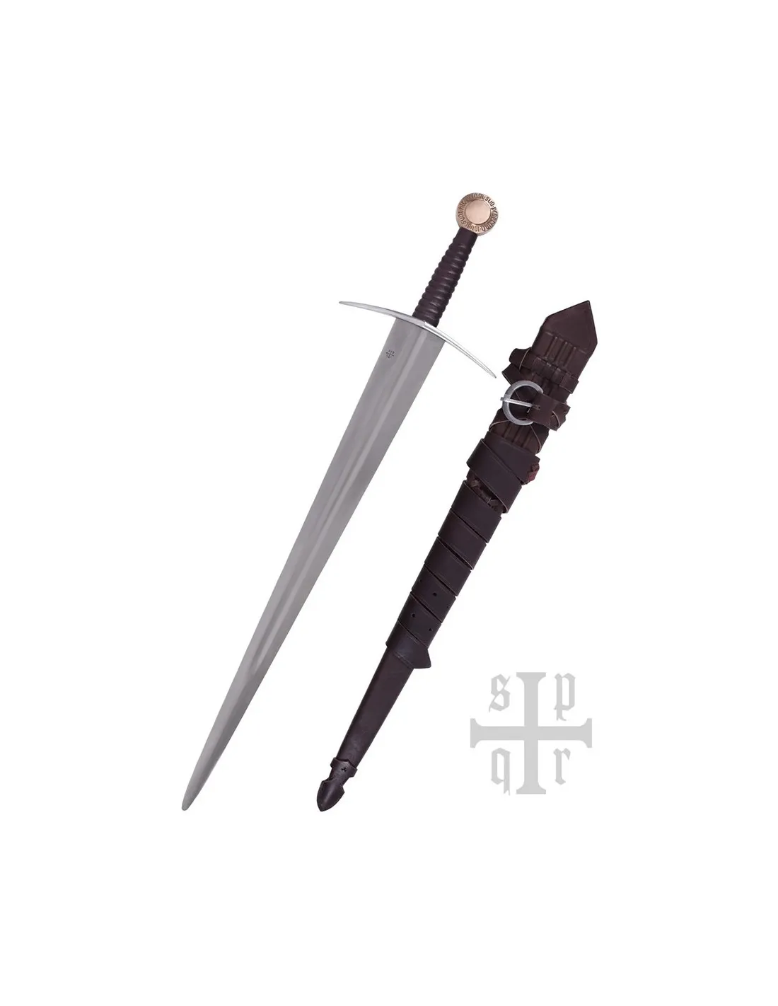 Espada funcional de una mano Oakeshott XIV, pomo cobre