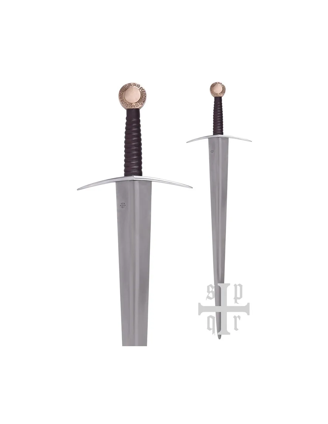 Espada funcional de una mano Oakeshott XIV, pomo cobre