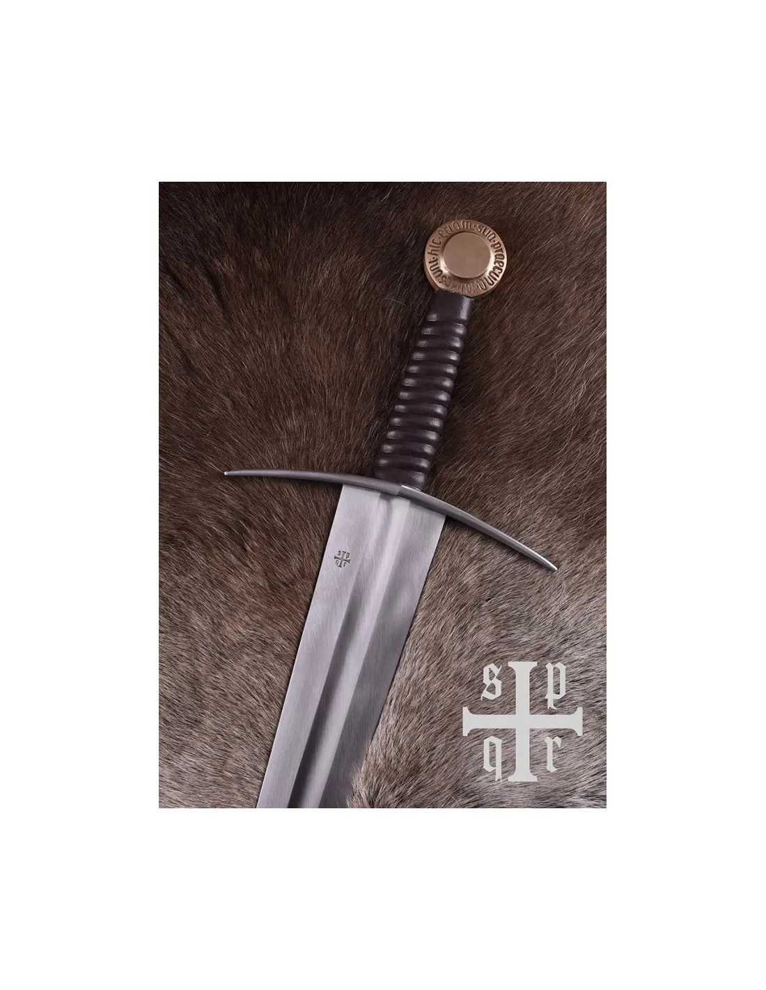 Espada funcional de una mano Oakeshott XIV, pomo cobre