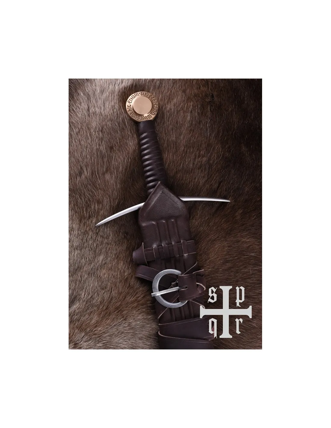 Espada funcional de una mano Oakeshott XIV, pomo cobre