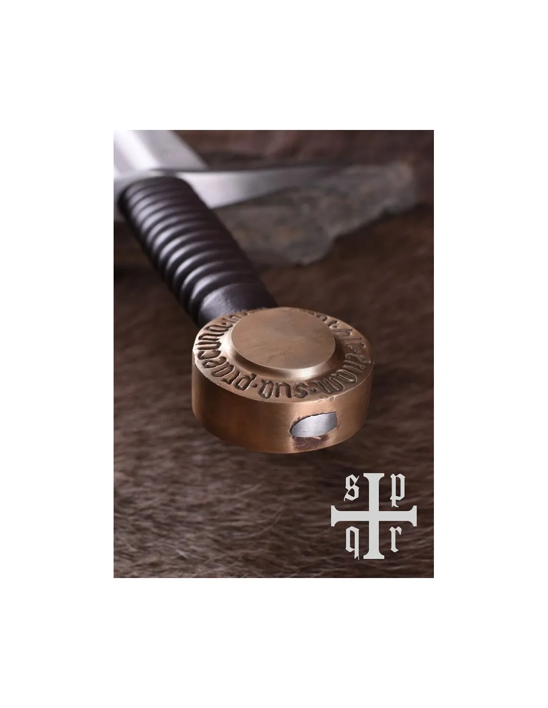 Espada funcional de una mano Oakeshott XIV, pomo cobre