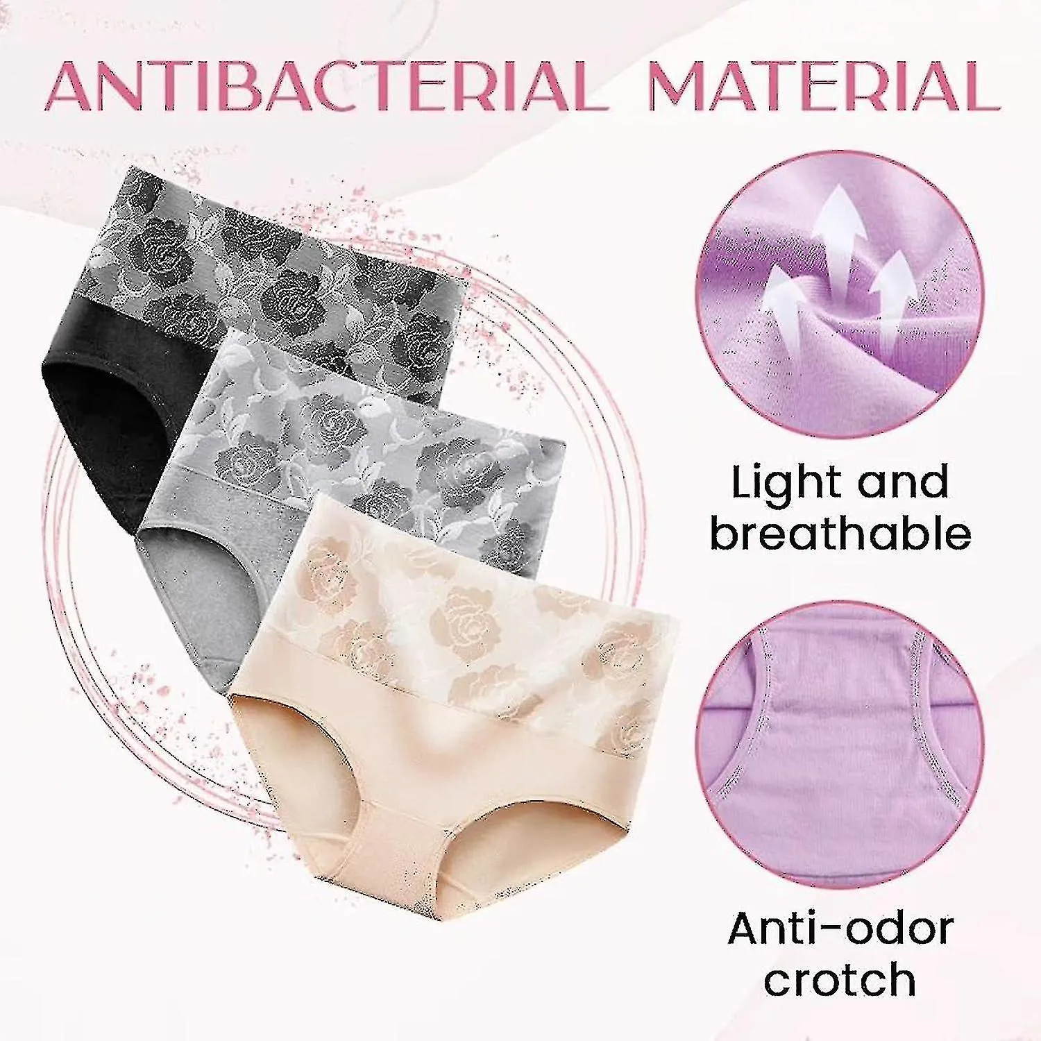 Everdries Ropa interior a prueba de fugas para mujeres Pantalones protectores a prueba de fugas