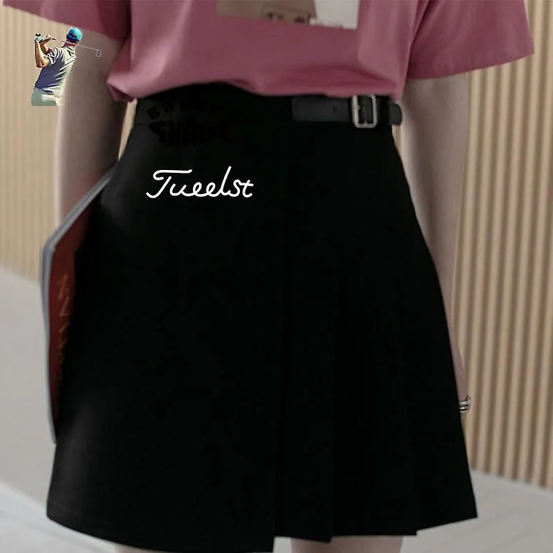 Falda plisada de golf para mujer, pantalones cortos deportivos de cintura alta, con bolsillos, correr, gimnasio, verano