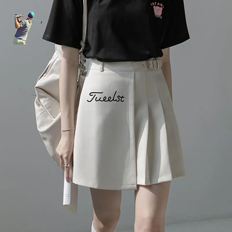 Falda plisada de golf para mujer, pantalones cortos deportivos de cintura alta, con bolsillos, correr, gimnasio, verano