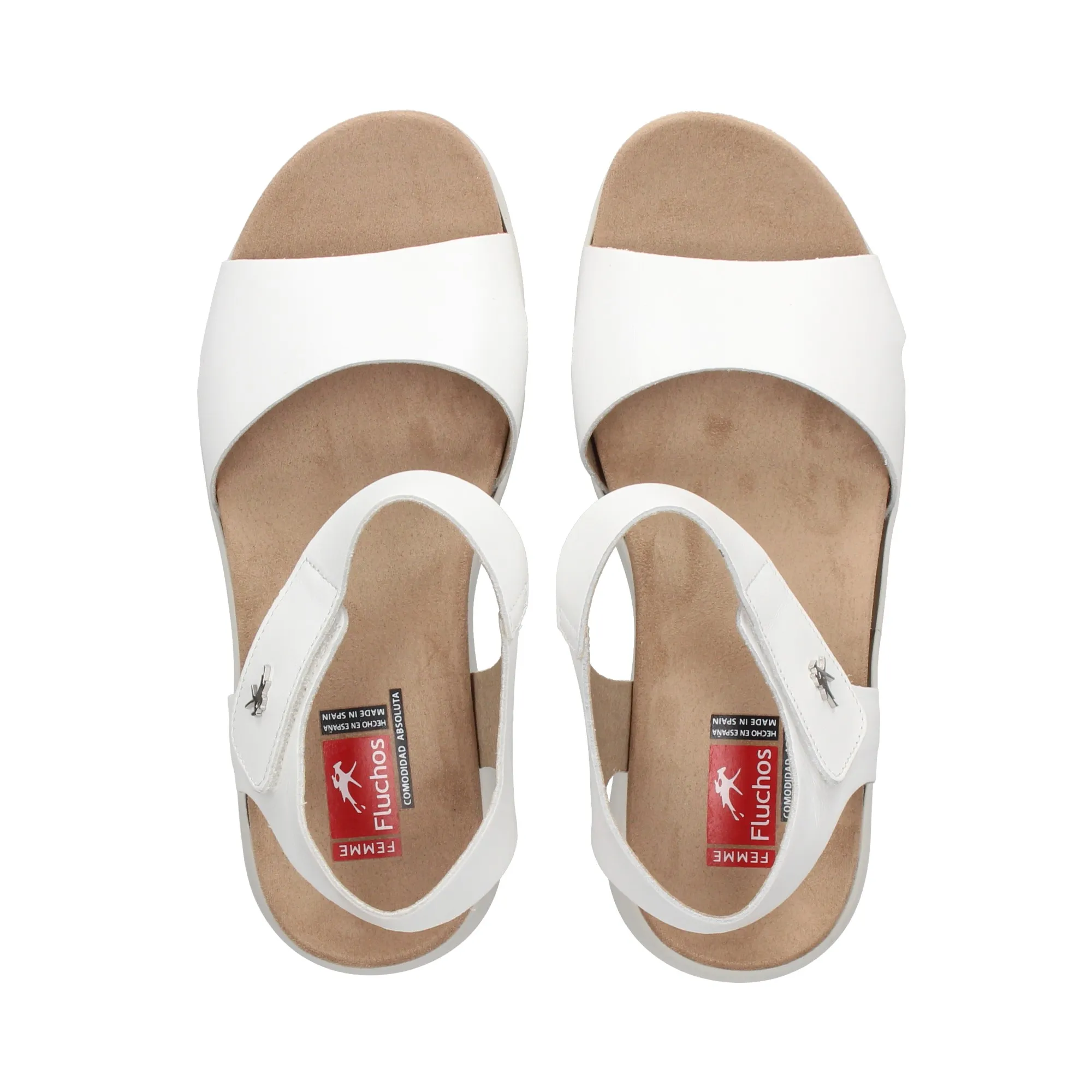 FLUCHOS Sandalias con plataforma de Mujer BLANCO