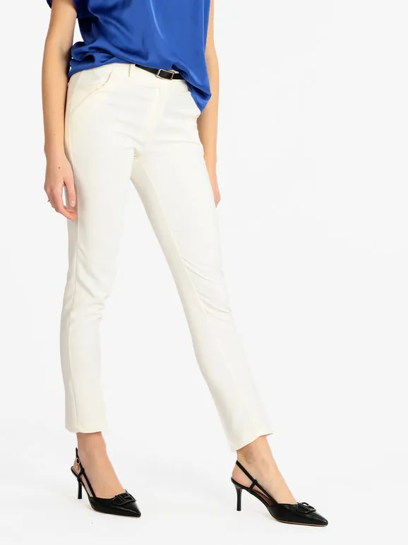 Frenetika Pantalón de mujer elegante con cinturón.