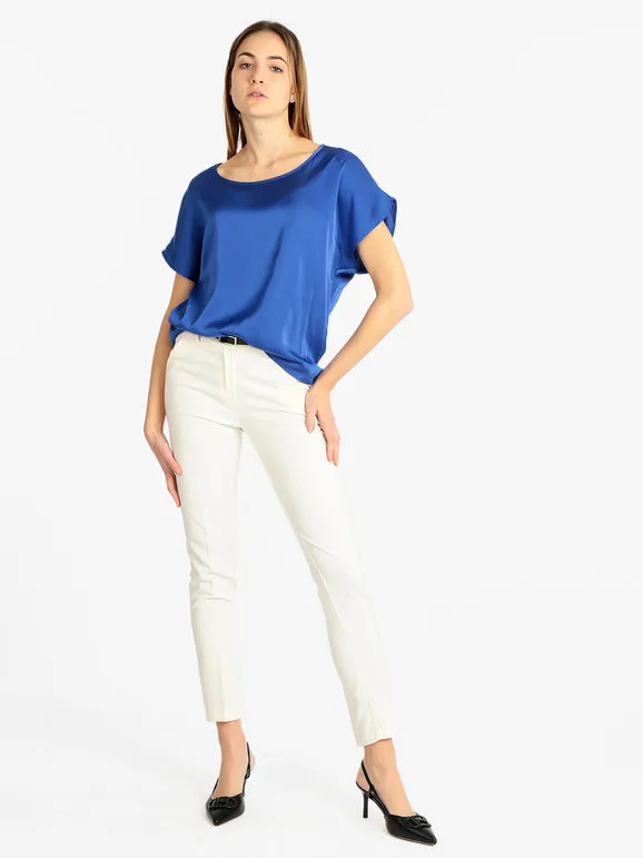 Frenetika Pantalón de mujer elegante con cinturón.