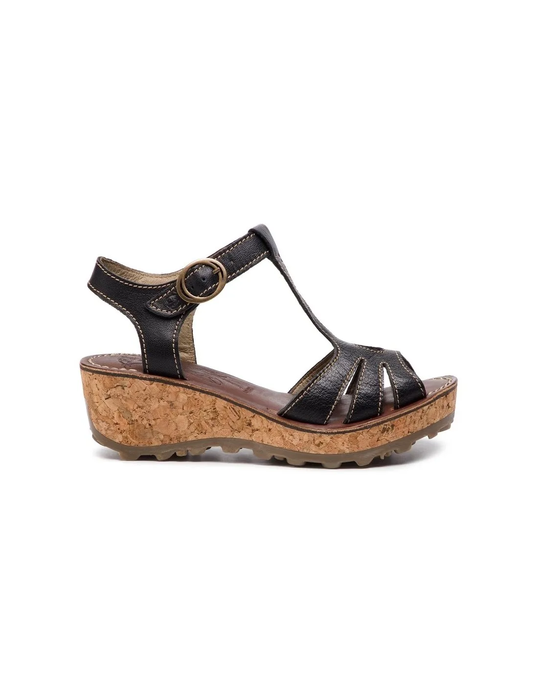 GOLD LOW, zapato mujer de plataforma  FLY LONDON