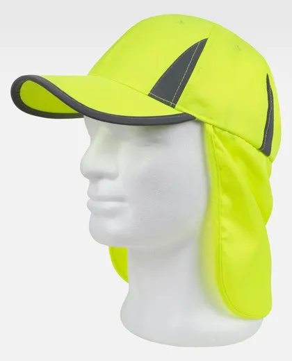 Gorra con ajuste trasero con velcro Amarillo