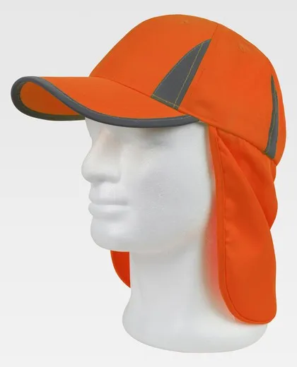 Gorra con ajuste trasero con velcro Protector Naranja
