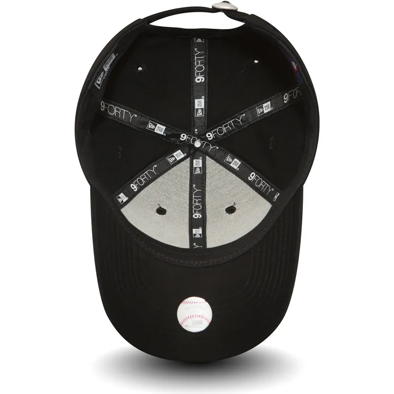 Gorra curva negra ajustable para niño 9FORTY Essential de New York Yankees MLB de New Era