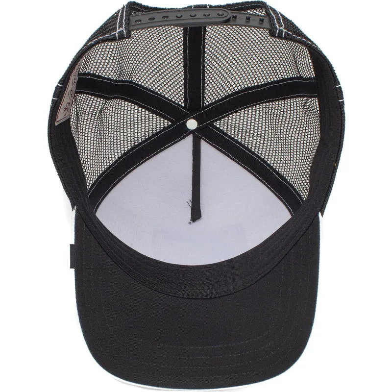 Gorra trucker blanca y negra para niño cebra Extreme Little Stripe The Farm de Goorin Bros.