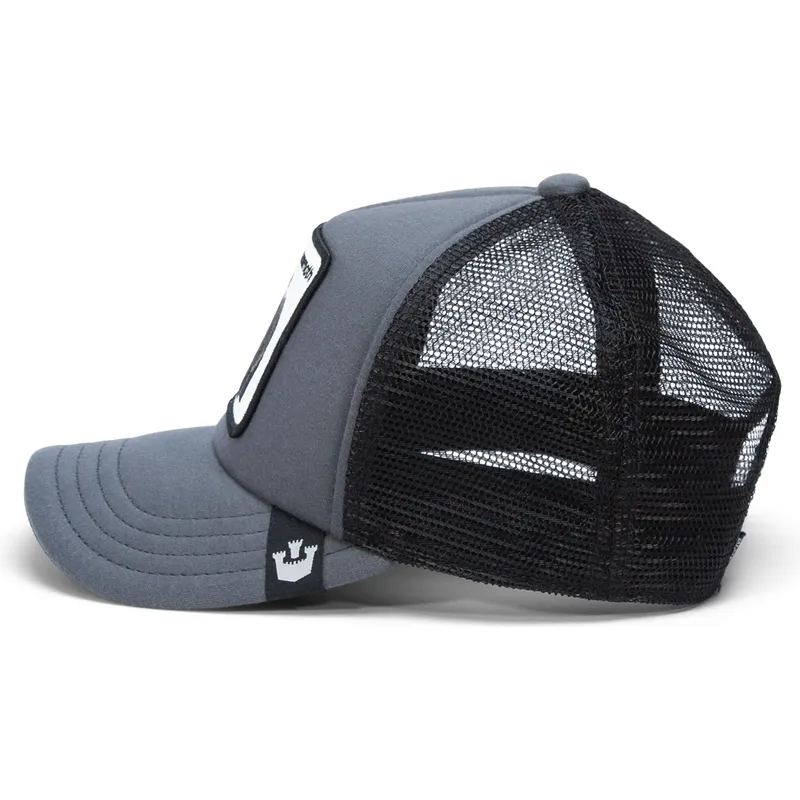 Gorra trucker gris para niño mamut Mammoth Fuzzy Trunk Extinct The Farm de Goorin Bros.