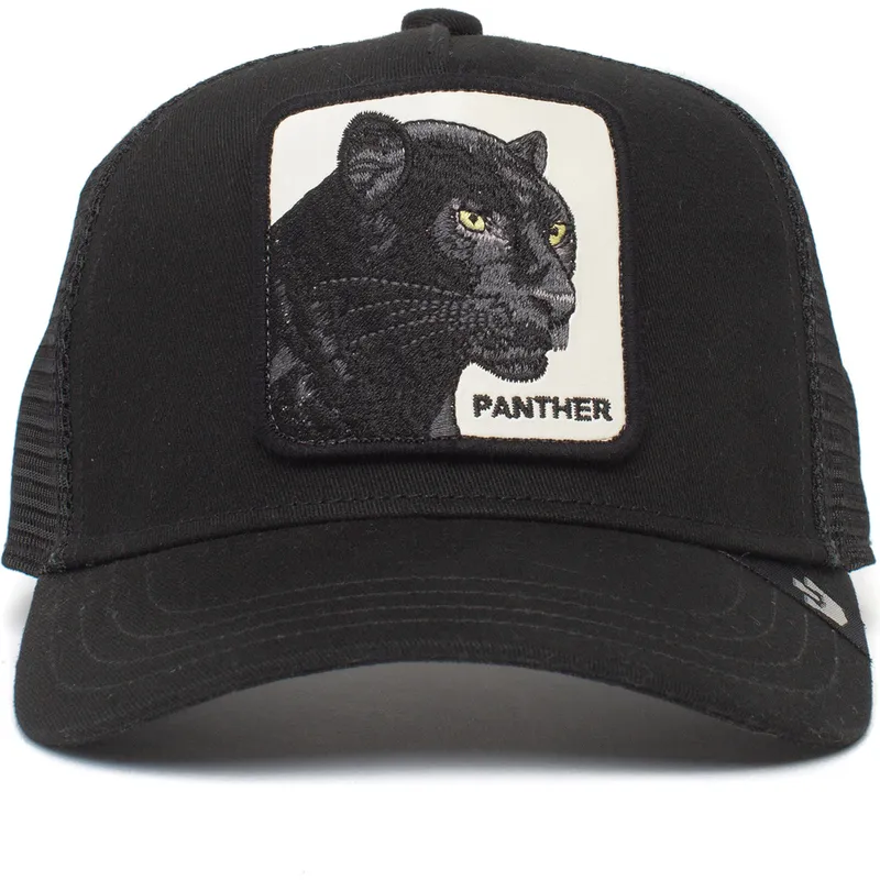 Gorra trucker negra para niño pantera Panther Cub The Farm de Goorin Bros.