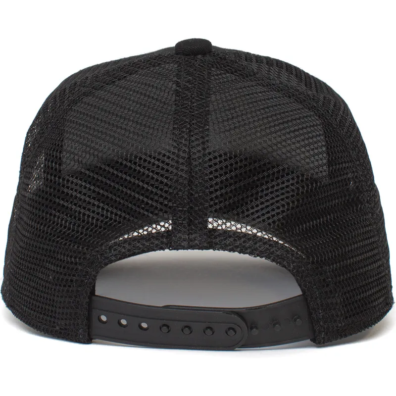 Gorra trucker negra para niño pantera Panther Cub The Farm de Goorin Bros.