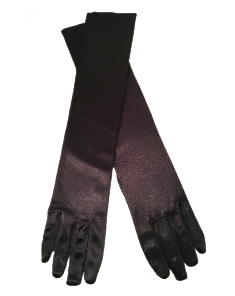 GUANTES LARGOS DE NOCHE NEGROS