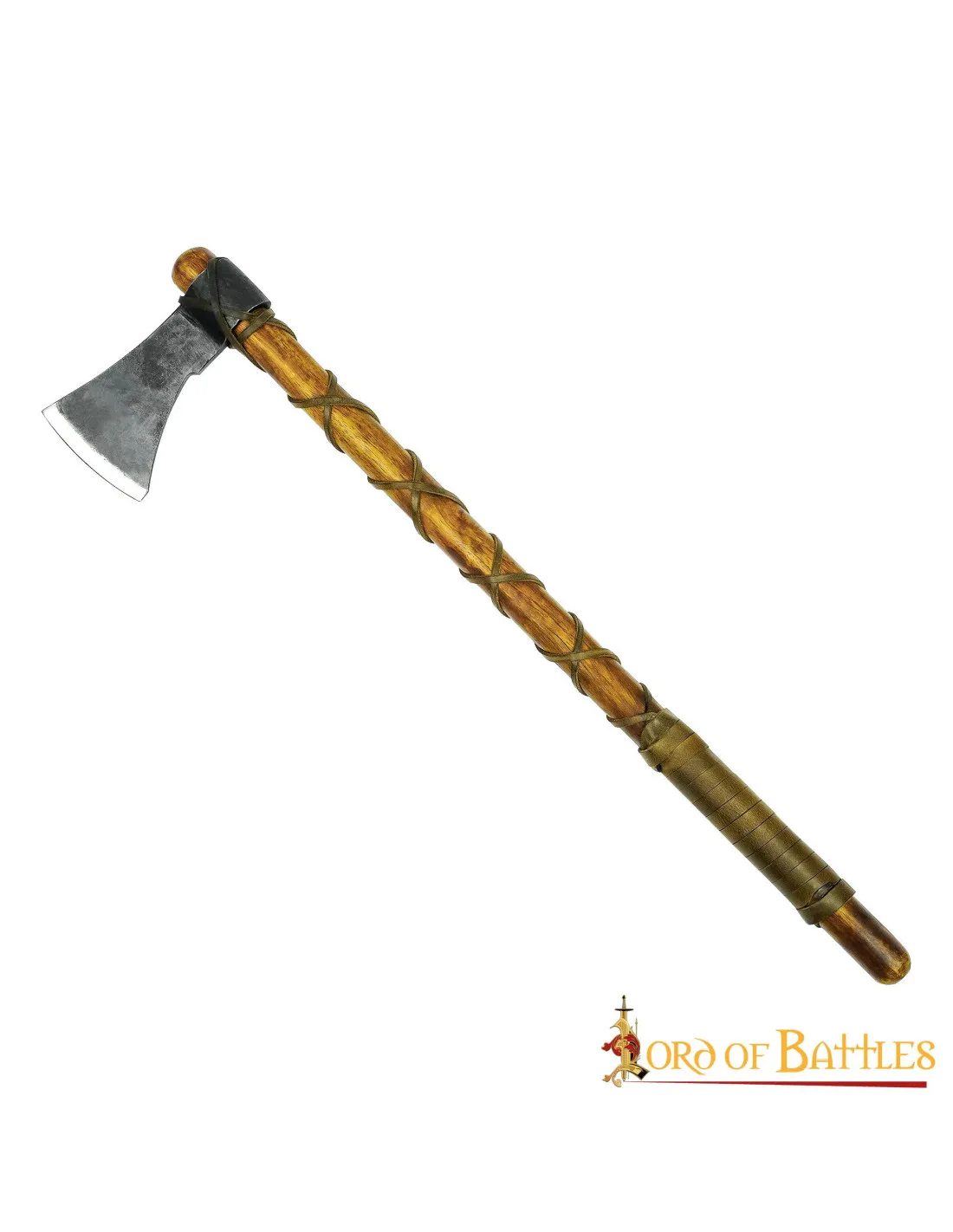 Hacha funcional vikinga forjada a mano