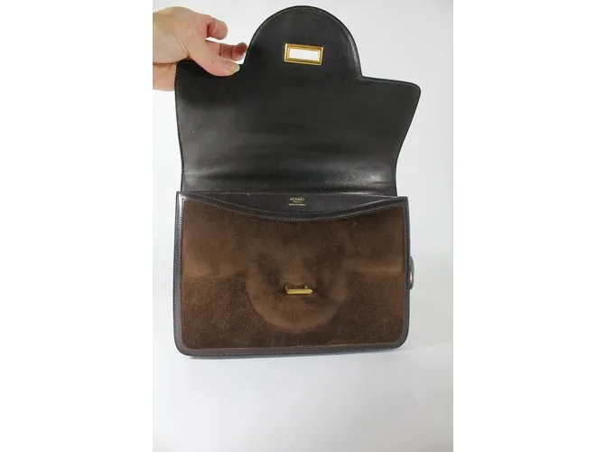 Hermès Bolsos de mano Castaño 
