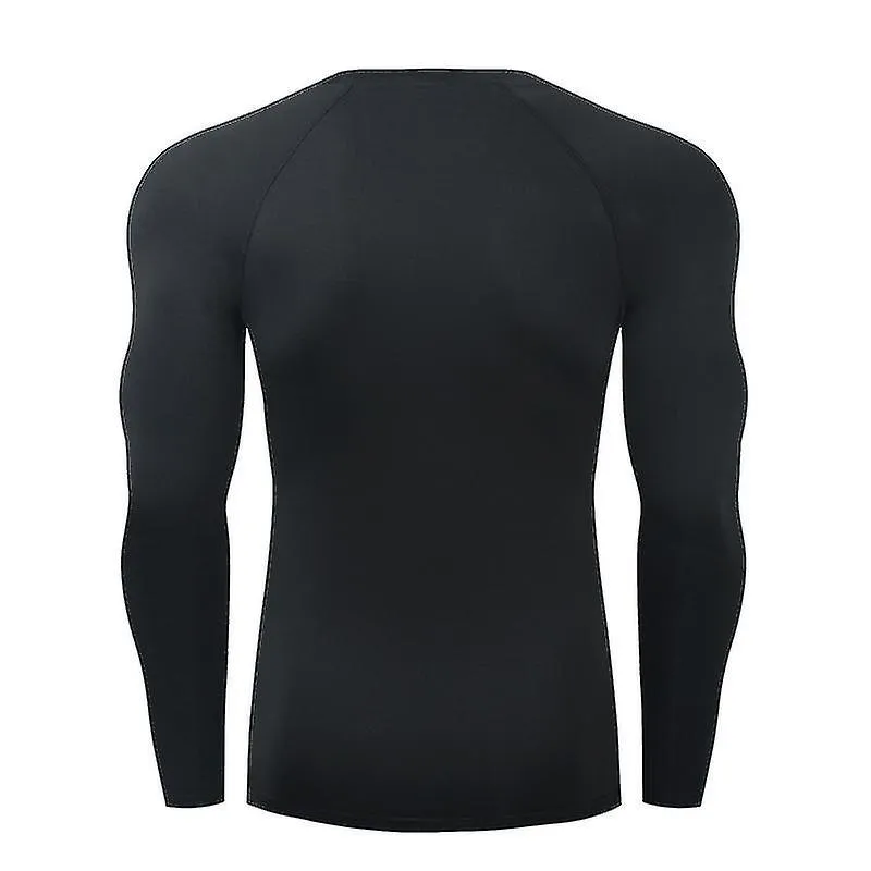 Hombres Compresión Running Camiseta Fitness Tight Manga Larga Sport Camiseta Entrenamiento Jogging Camisas Gimnasio Ropa Deporti