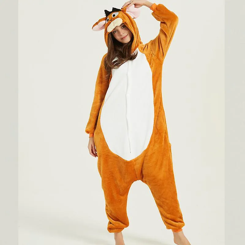 Jerry Mouse Onesie Unisex Adultos Cosplay Disfraz Animal Pijama Kigurumi Jumpsuit Ropa de dormir
