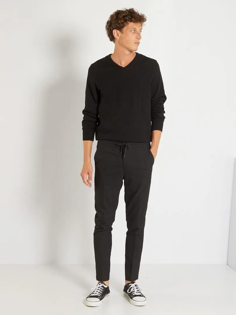 JERSEY BáSICO DE PUNTO LISO  NEGRO