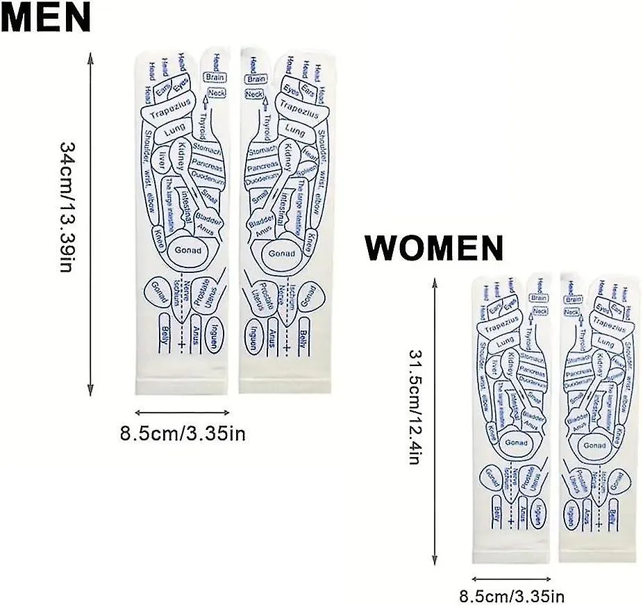 Juego de calcetines de reflexología, Calcetines de reflexología con puntos de presión, Juego de calcetines de acupuntura, Calcet