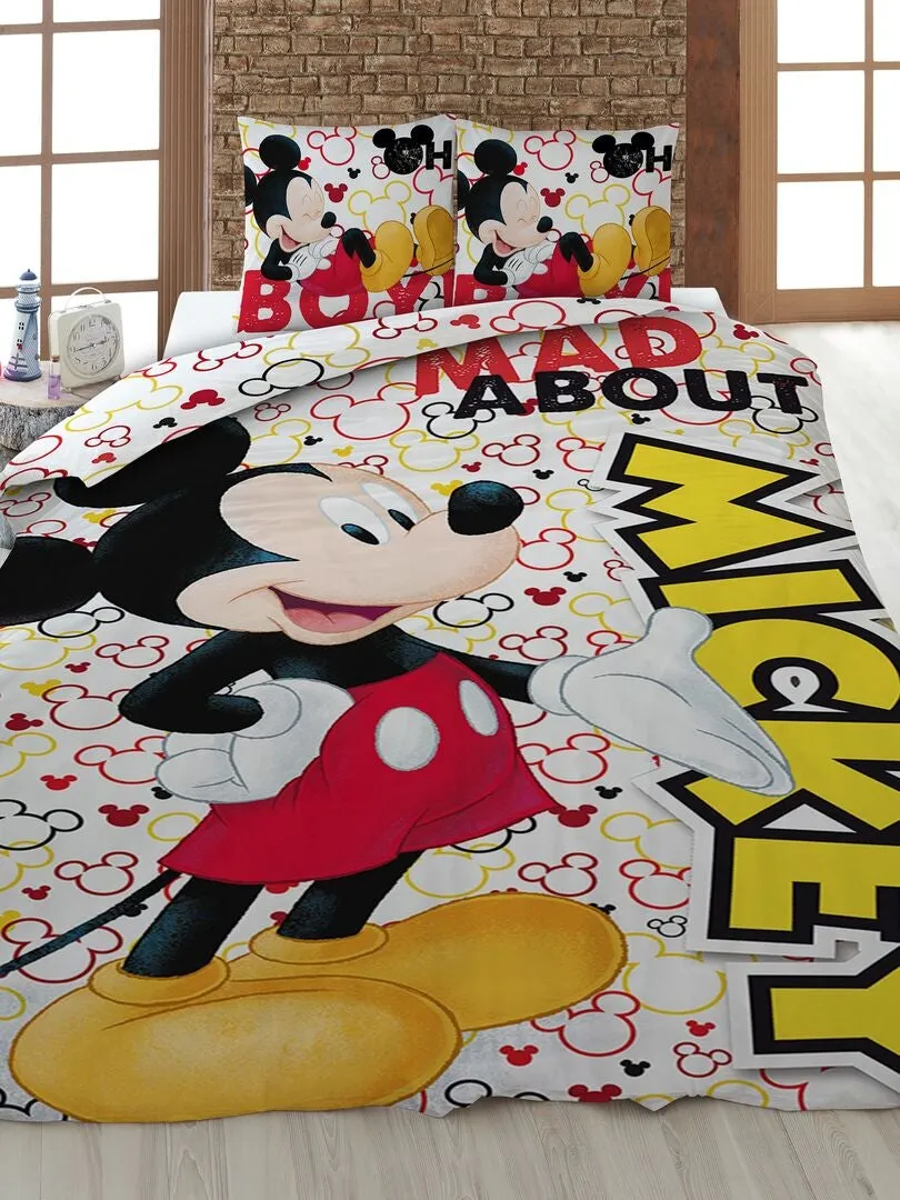 JUEGO DE CAMA 'MICKEY'  INDIVIDUAL  MULTICOLOR
