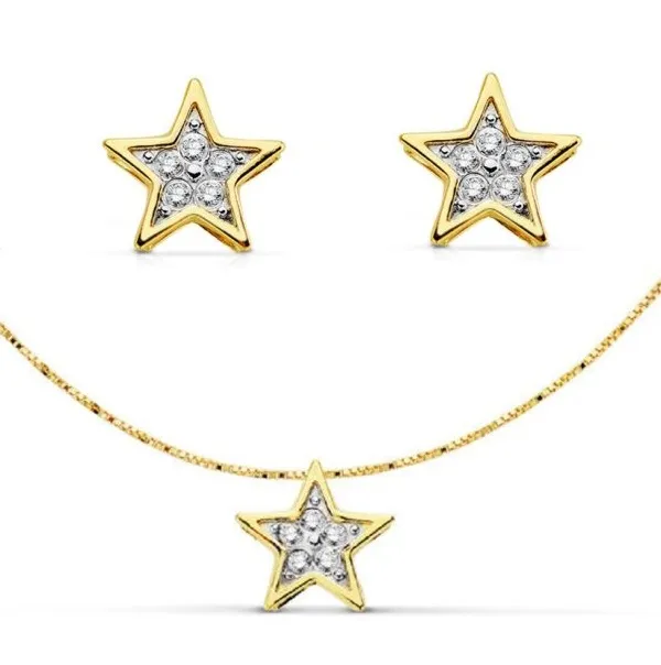 Juego Oro Estrella 6 x 6 mm.