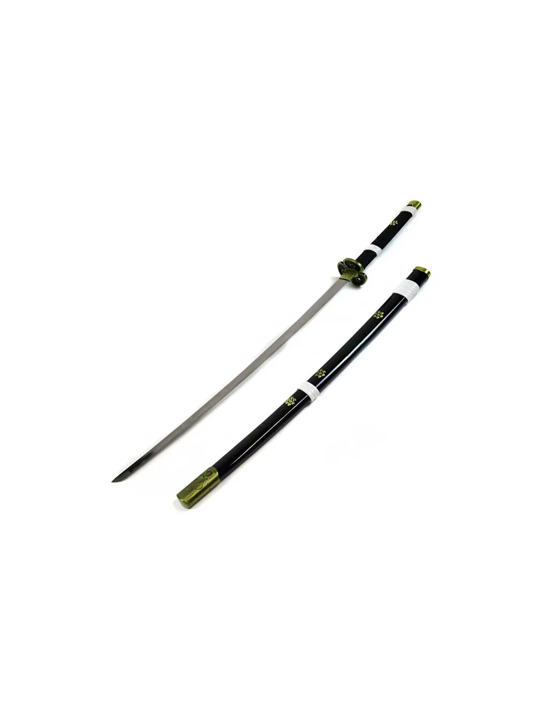 Katana forjada a mano Oden Enma negra de One Piece, set completo