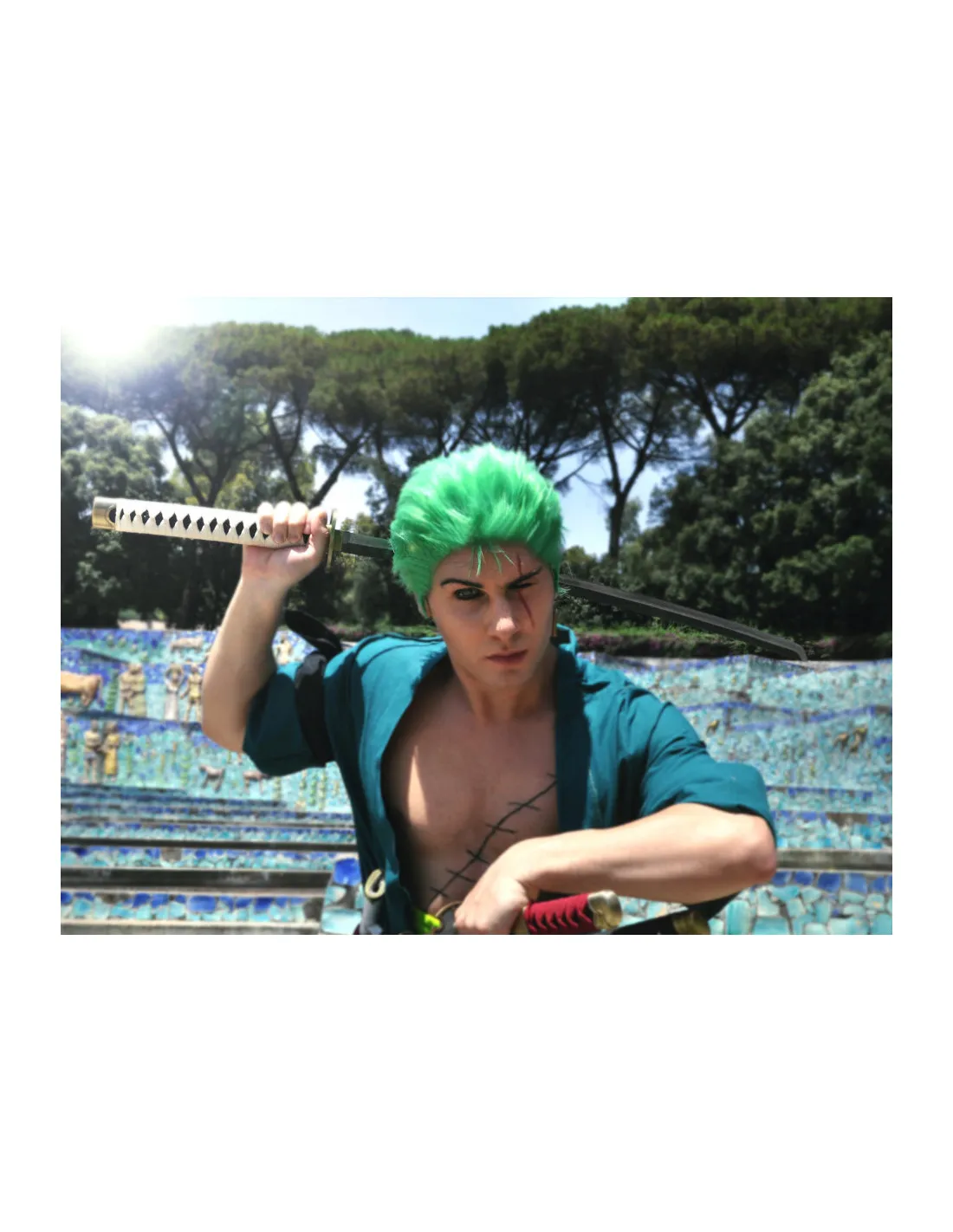 Katana forjada a mano Wado Ichi Monji de Zoro, One Piece