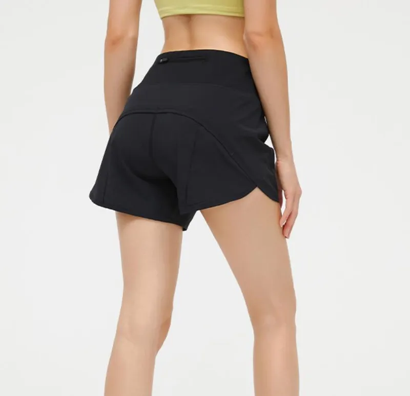 L125 BACK WINST SPIPPER POCKET YOGA HOTTY SHORTS HOT HOT WEIGHT BREATHABLE RUNNING FITNESS SPORTS ABREVIATURA DE ROPA INTERIOR 