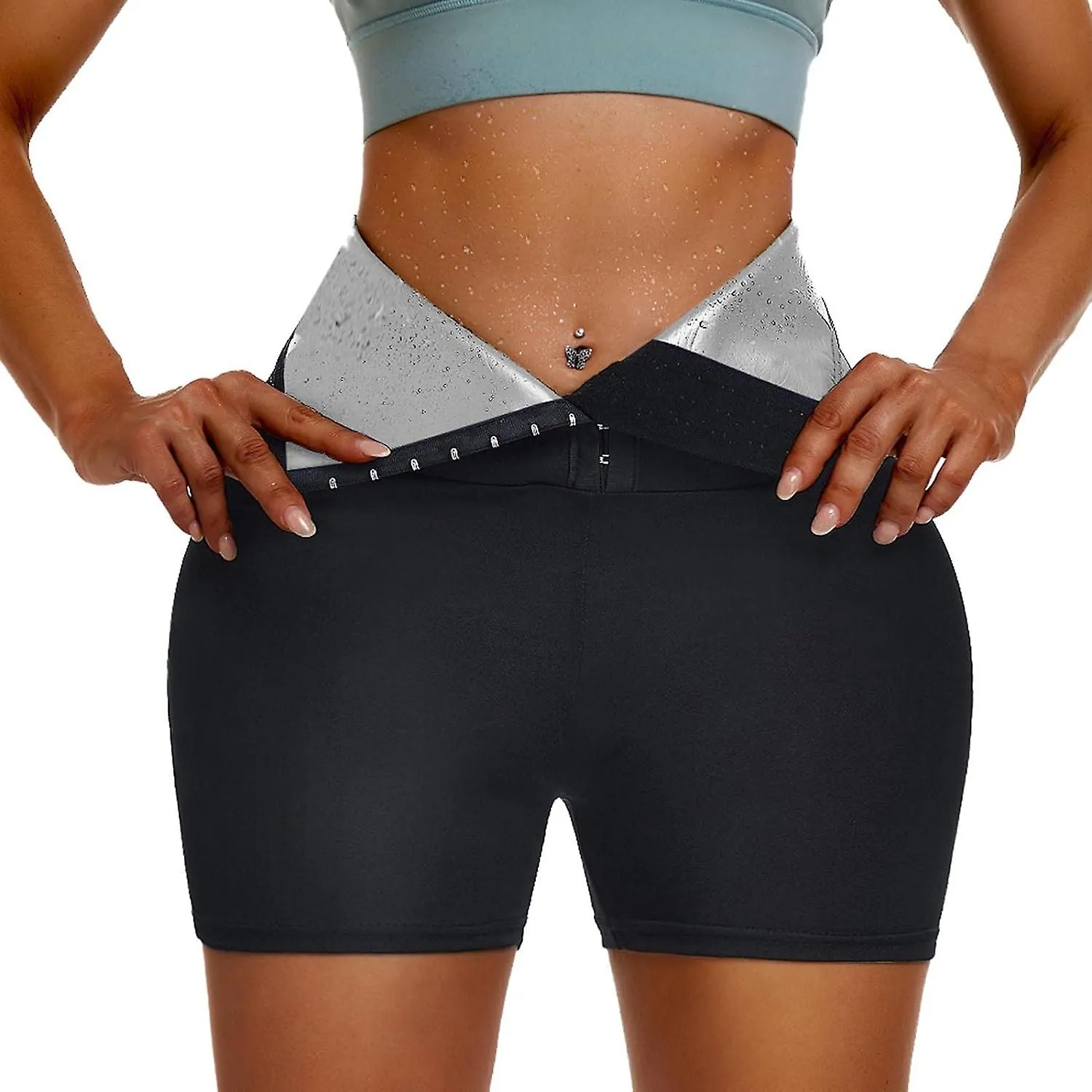 Ladies Shorts Elasticated Waist Fashion Fitness Yoga Underpants