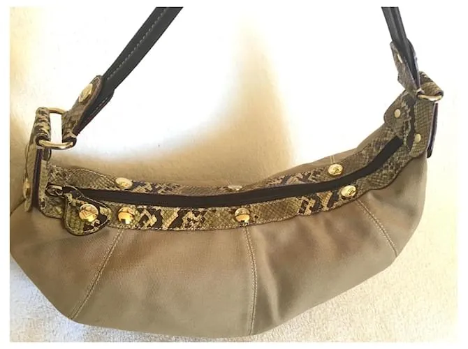 Lancel Bolsos de mano Caqui 