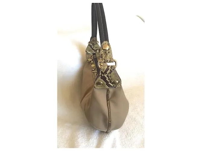 Lancel Bolsos de mano Caqui 