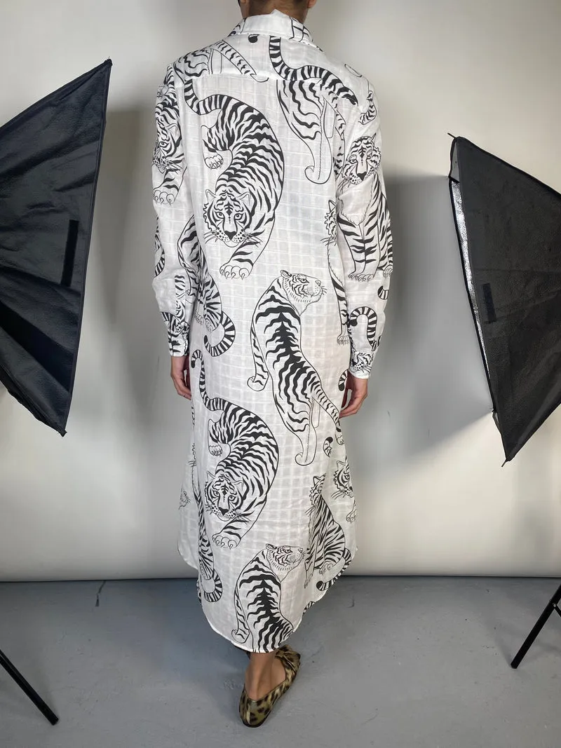 LAS SUREÑAS Vestido Camisero Tiger