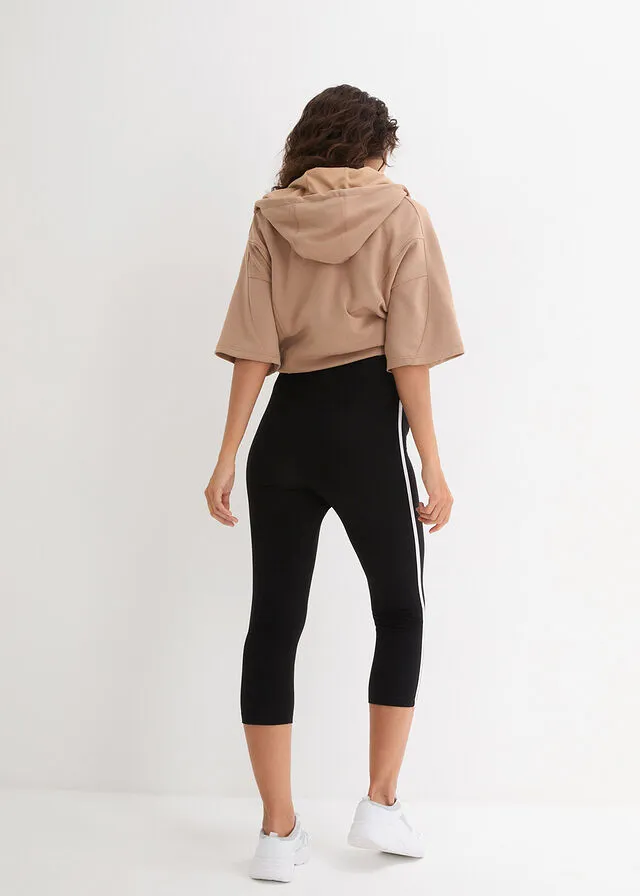Leggings deportivos, largos, nivel 1 Negro