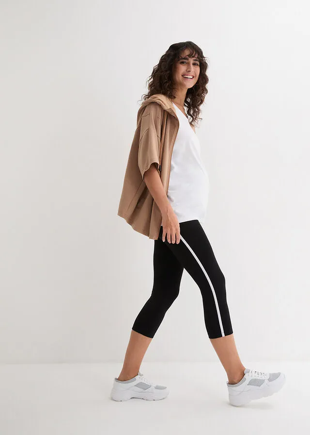 Leggings deportivos, largos, nivel 1 Negro