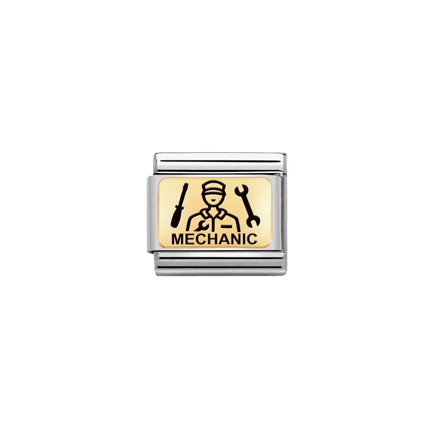 Link Nomination Acero y Oro Mecanico 030166 29