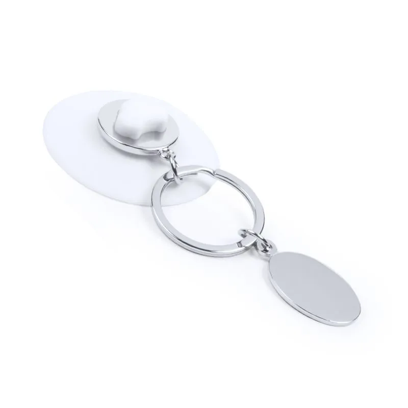 Llavero con ventosa para merchandising con moneda Coltax